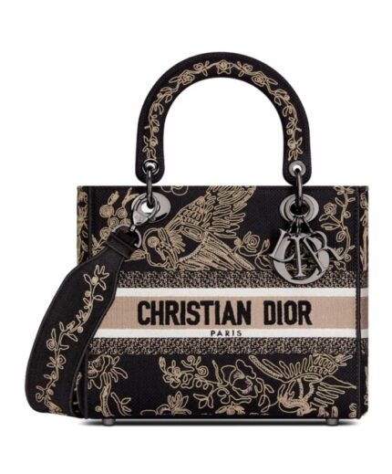 Dior Medium Lady D-Lite Bag Black