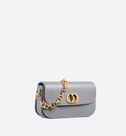 30 MONTAIGNE AVENUE BAG Ethereal Gray Box Calfskin